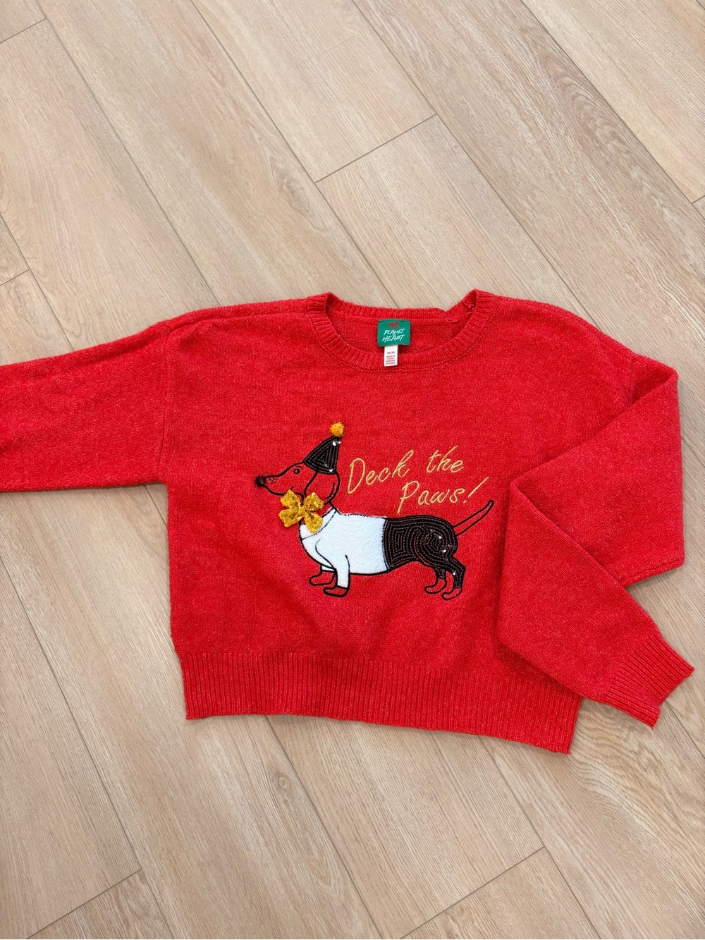 Holiday 'Deck the Paws' Red Sweater - Women